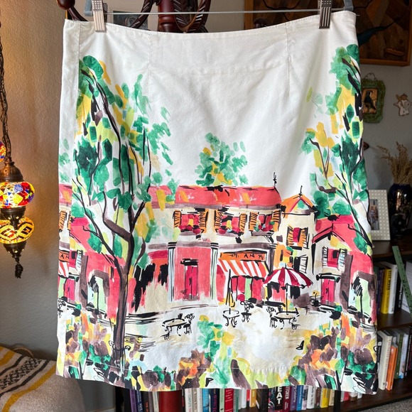 Bass Heritage Collection Dresses & Skirts - Bass Heritage Collection Scenic Skirt Sz 16 Lined Cotton Euro Village Skirt